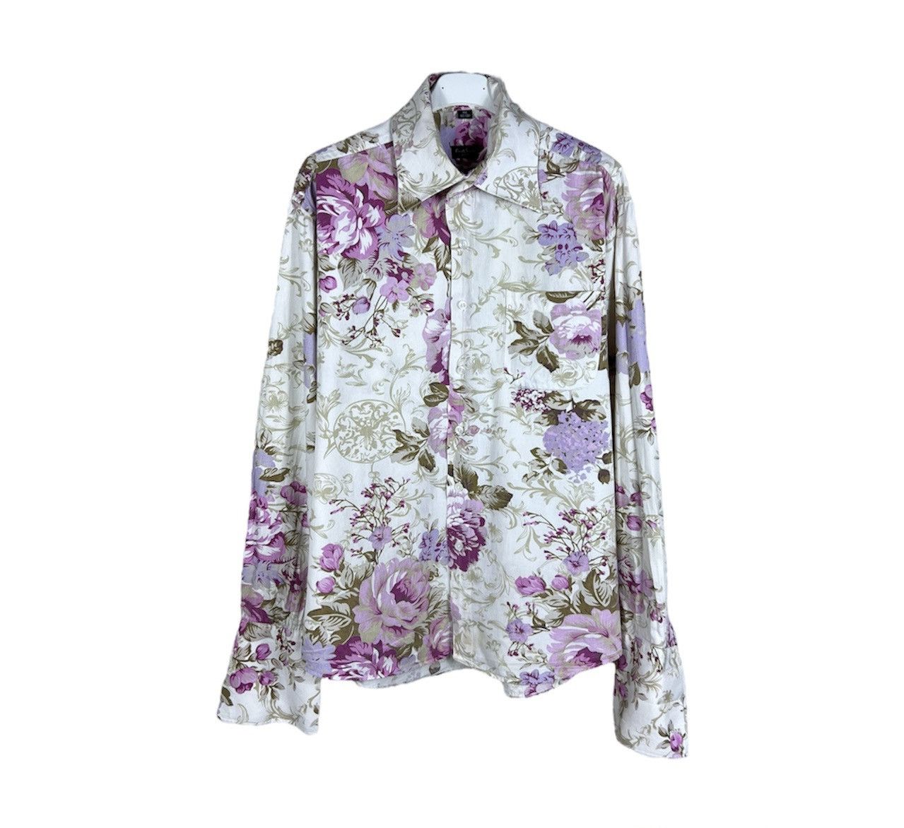 Paul Smith Vintage Paul Smith floral full print shirt designer pocket Size US L / EU 52-54 / 3 - 1 Thumbnail