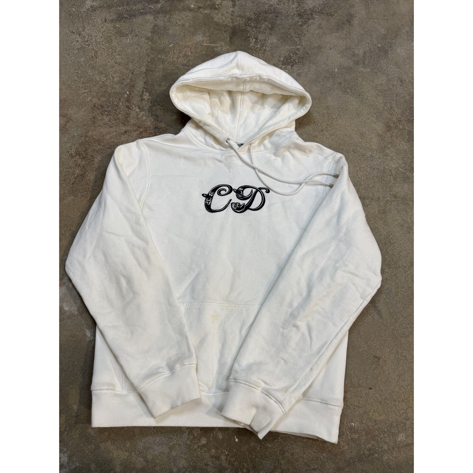 Dior Dior CD Script Logo Hoodie White Used Small Size US S / EU 44-46 / 1 - 1 Thumbnail