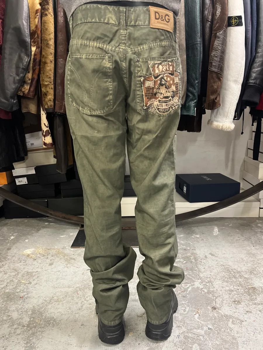 Dolce & Gabbana SS2006 Dolce & Gabbana Olive Green Pants Size US 31 - 1 Thumbnail