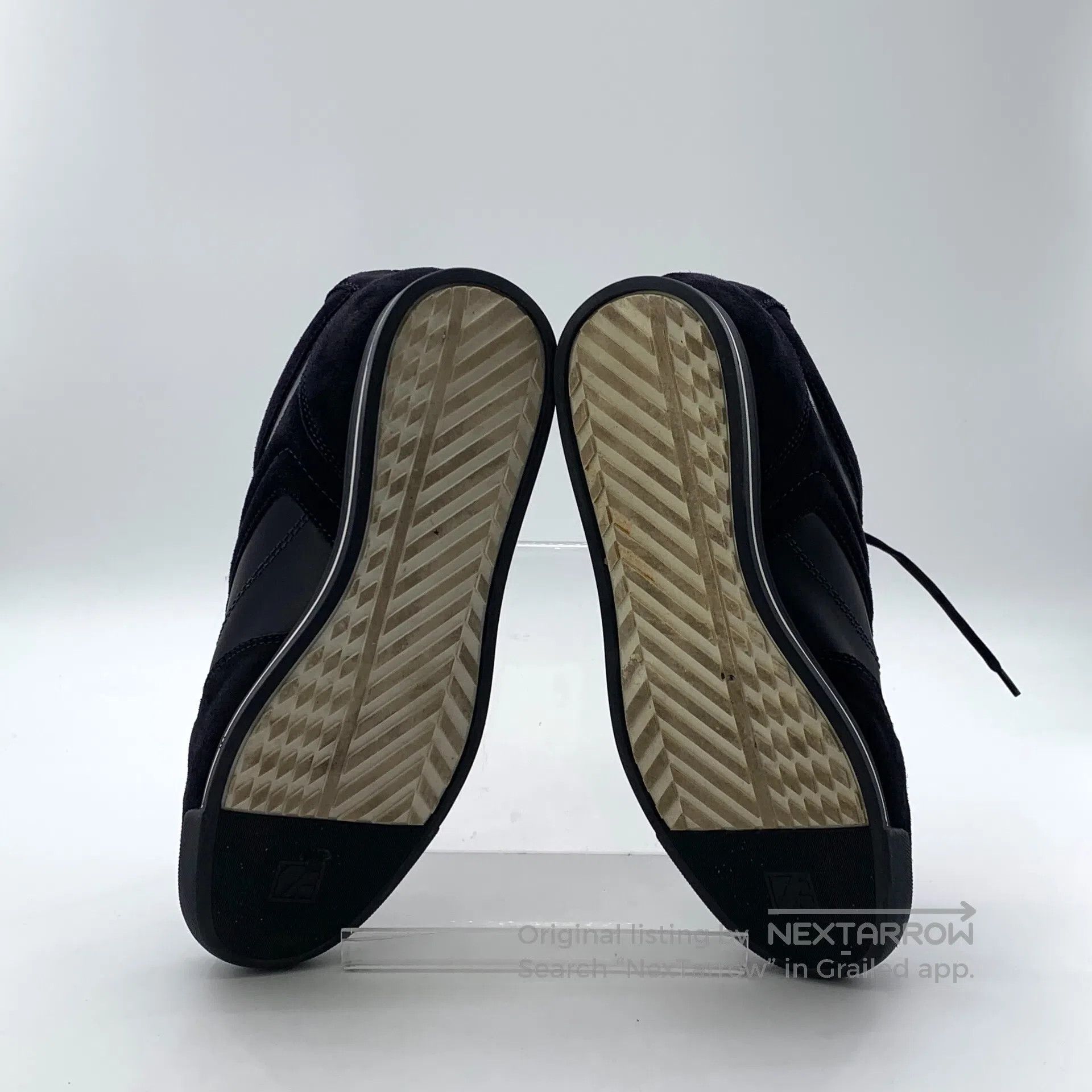 Ermenegildo Zegna Zegna Dark blue laced casual flat board shoes sports shoes Size US 6.5 / EU 39-40 - 5 Thumbnail