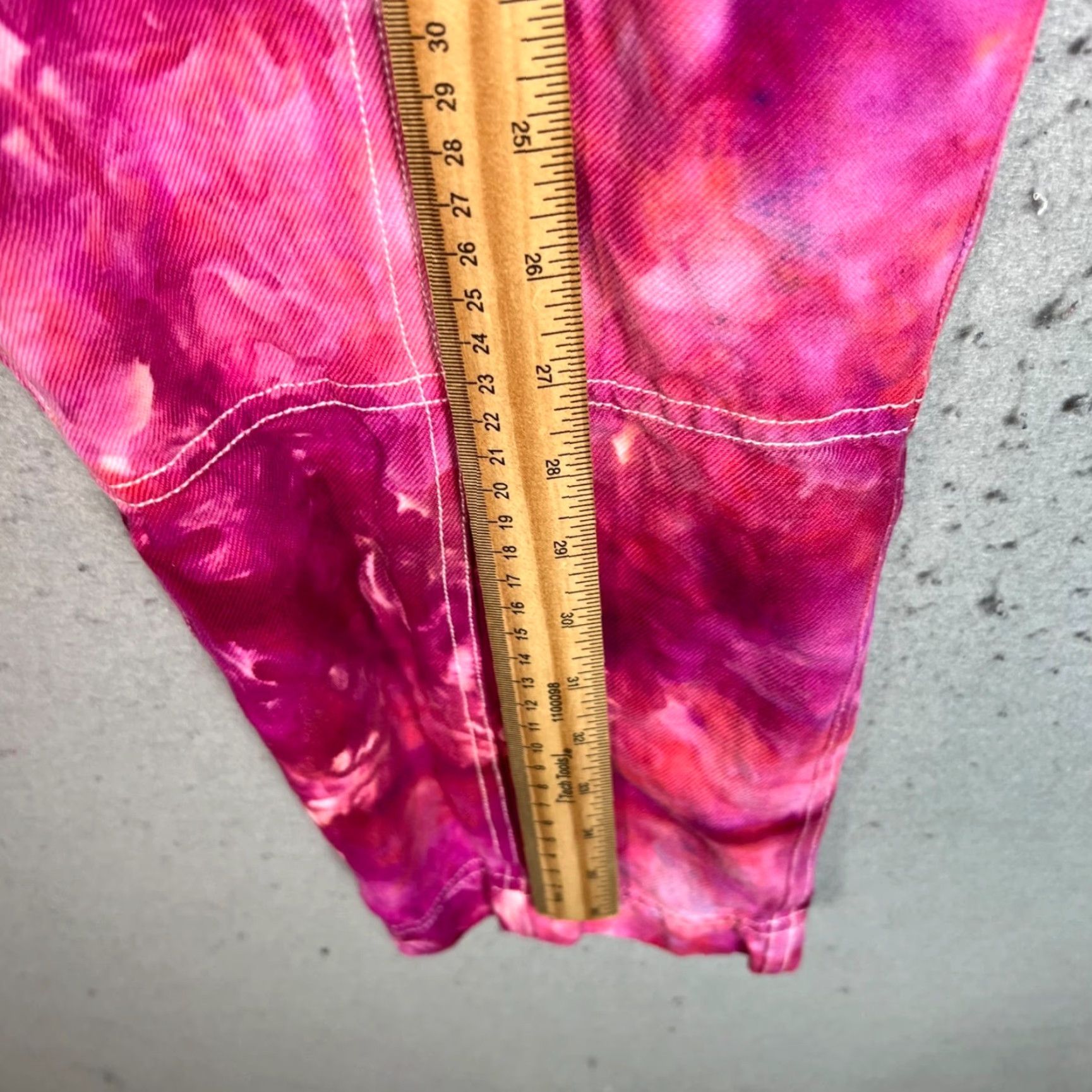 Apiece Apart Apiece Apart Pink Tie Dye Pants Womens Casual Straight-Leg Size 10 Cotton Size 32" / US 10 / IT 46 - 5 Thumbnail