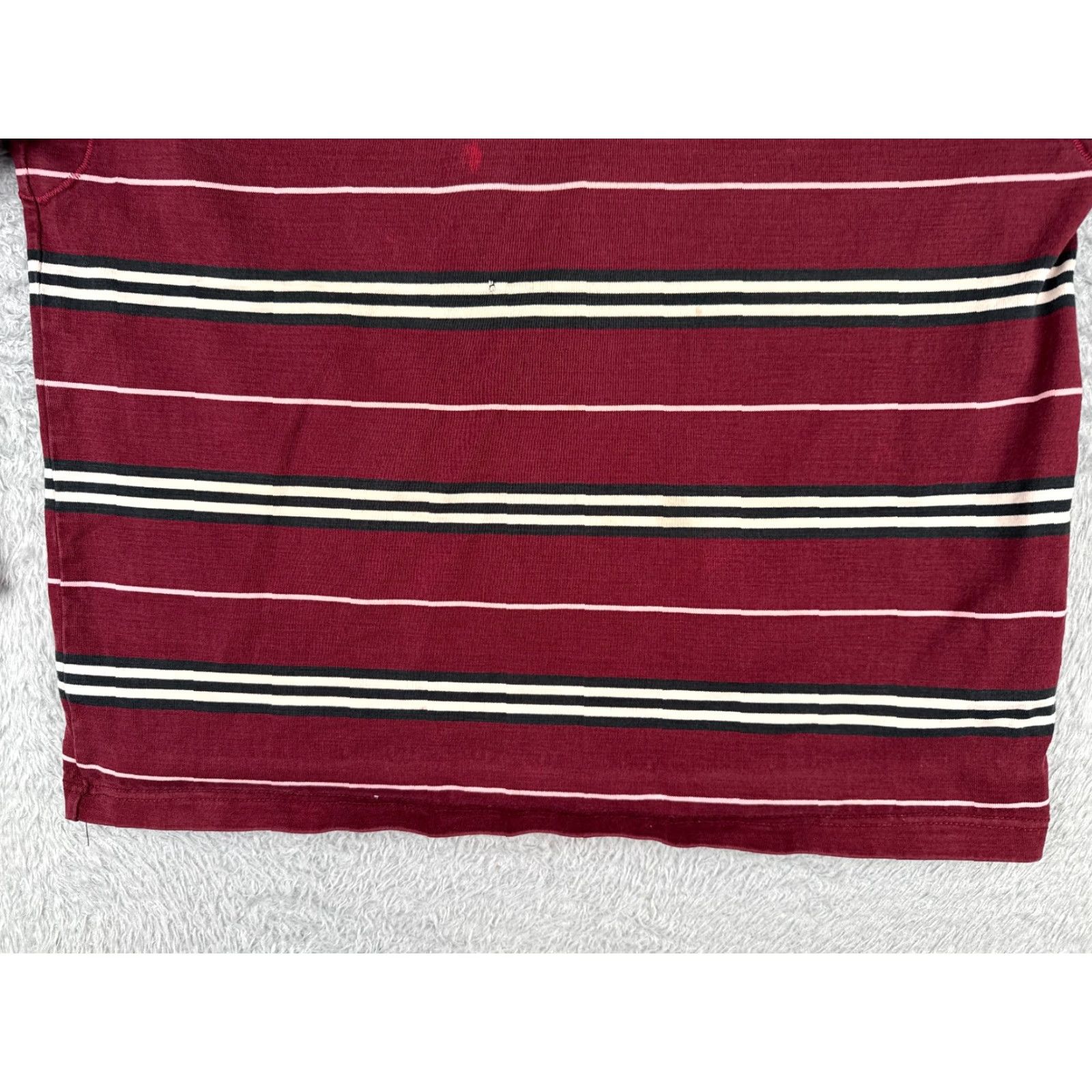 Vintage Marc Ecko Polo Shirt Men Large Red Striped Cotton Long Sleeve Rugby Mens Size US L / EU 52-54 / 3 - 5 Thumbnail