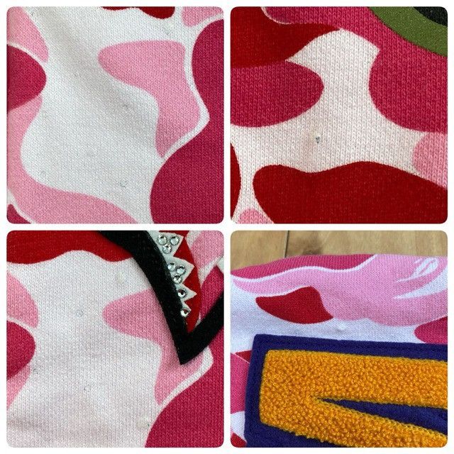 Bape BAPE ABC Camo Pink Crystal Stone Shark Full Zip Hoodie APE Size US XL / EU 56 / 4 - 8 Thumbnail