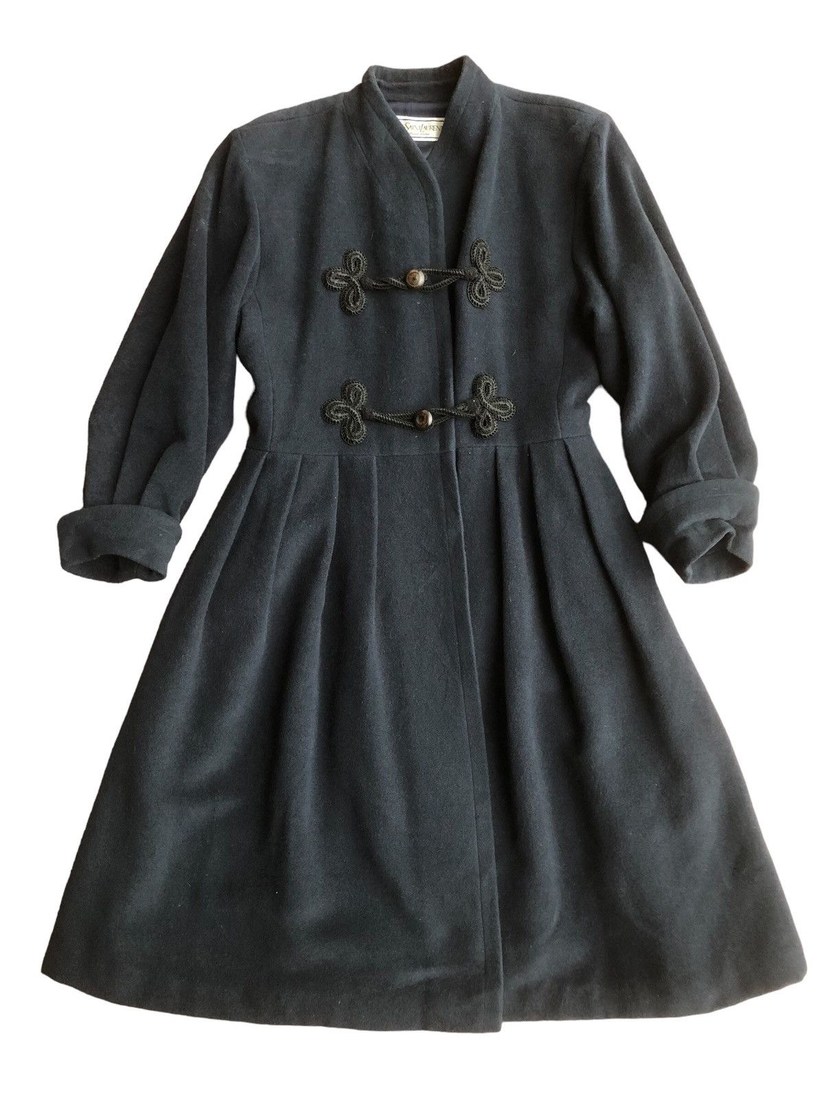Yves Saint Laurent Yves Saint Laurent Green Wool Dress Size M / US 6-8 / IT 42-44 - 1 Thumbnail