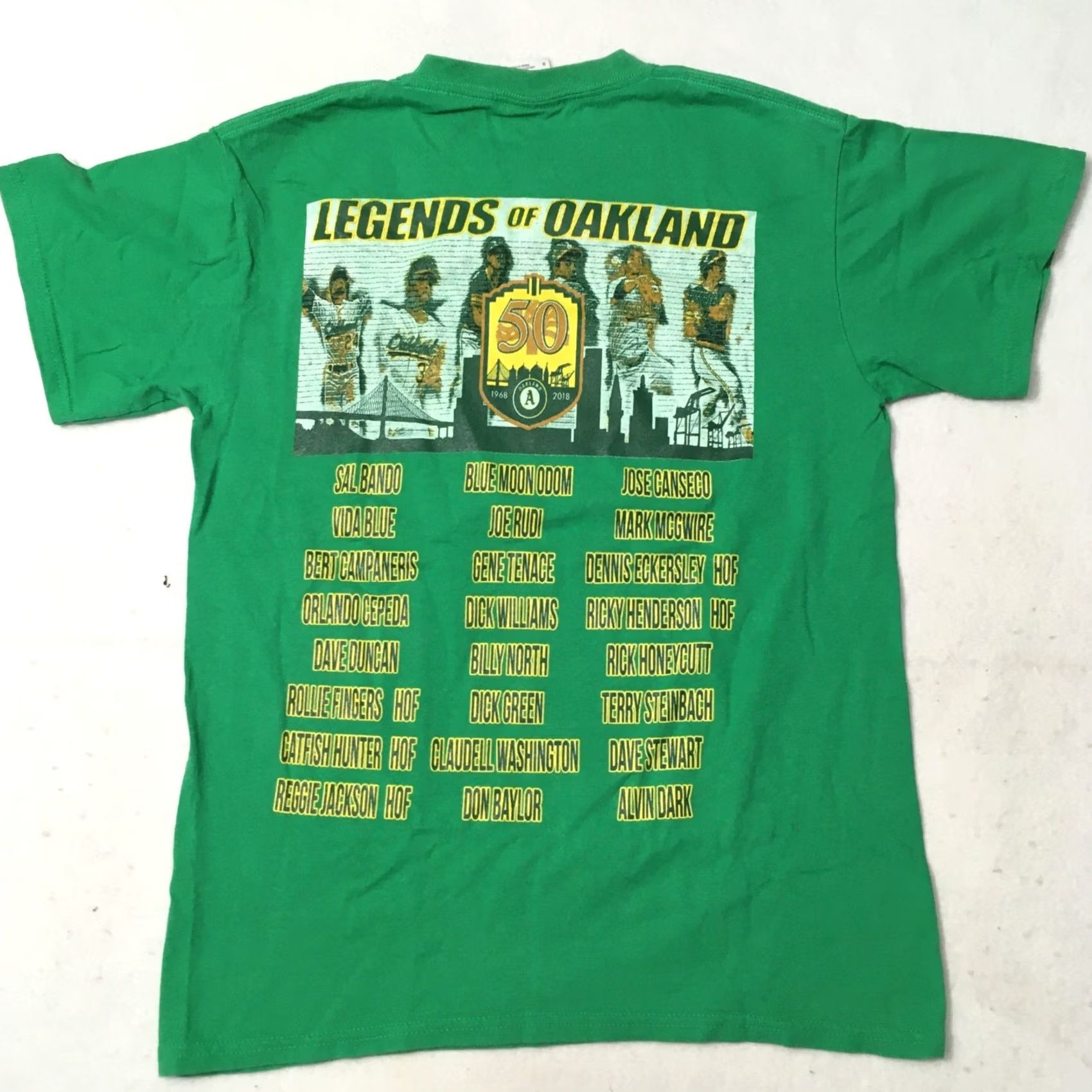 Gildan Homage Oakland A's TO 50 YEARS Shirt Men's SMALL Green Short Sleeve T Size US S / EU 44-46 / 1 - 8 Thumbnail