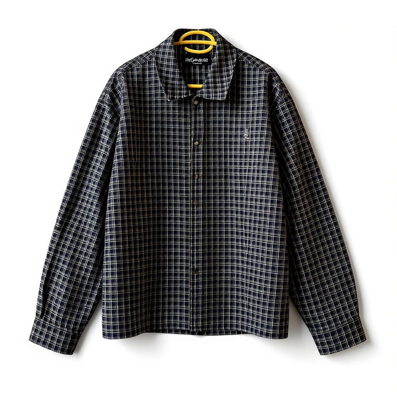 Yves Saint Laurent Yves Saint Laurent - Men's Checked Casual Shirt Jacket Size US M / EU 48-50 / 2 - 1 Thumbnail
