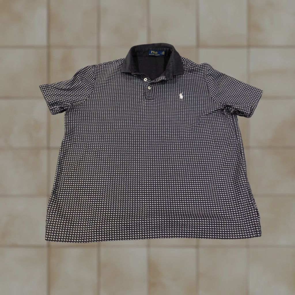 Polo Ralph Lauren Polo Ralph Lauren Polo Shirt Mens L Black Geometric Logo Button Classic Polo Size US L / EU 52-54 / 3 - 1 Thumbnail