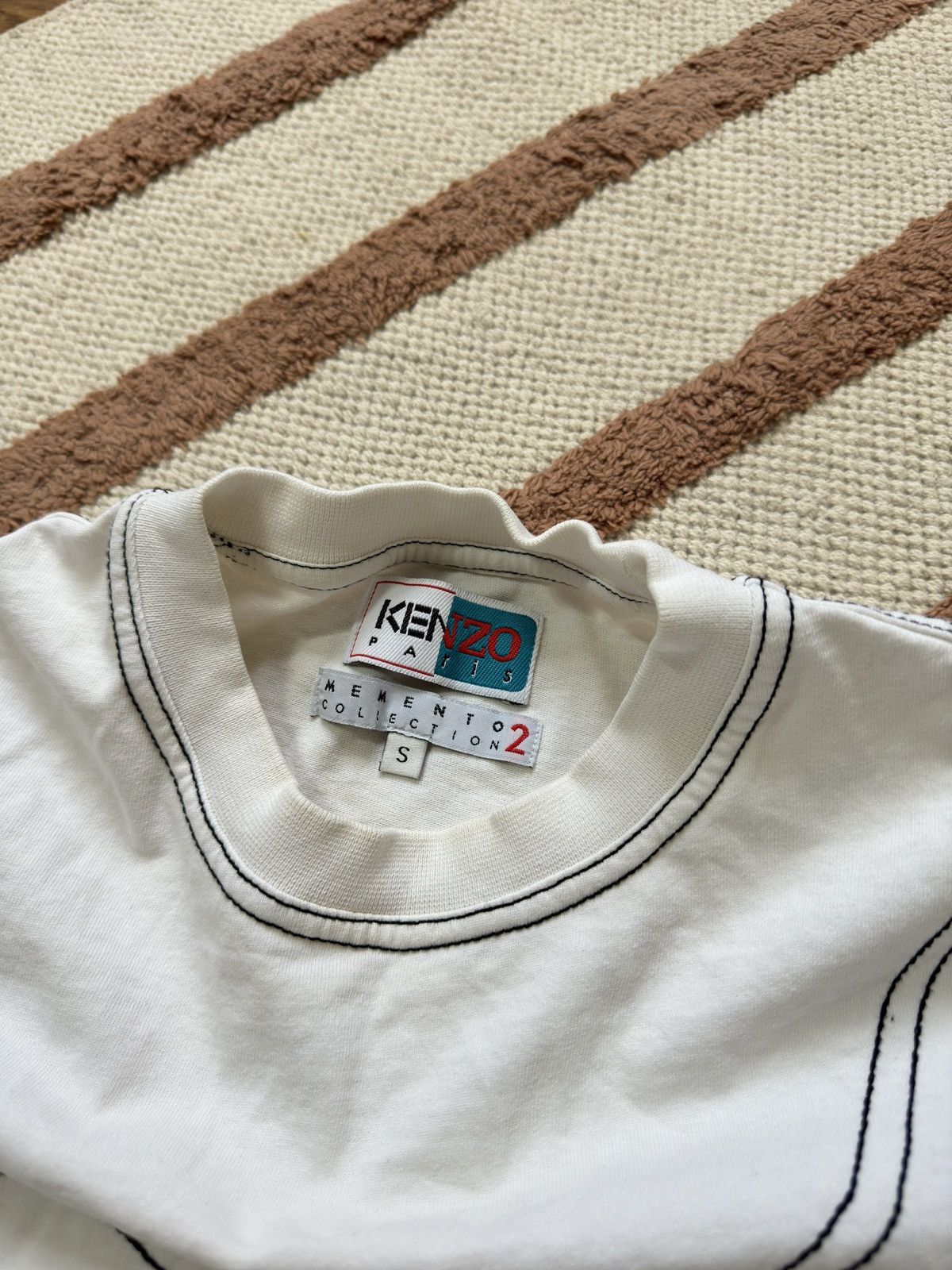 Kenzo VINTAGE KENZO MEMENTO STITSC BRA TEE Size S / US 4 / IT 40 - 4 Thumbnail