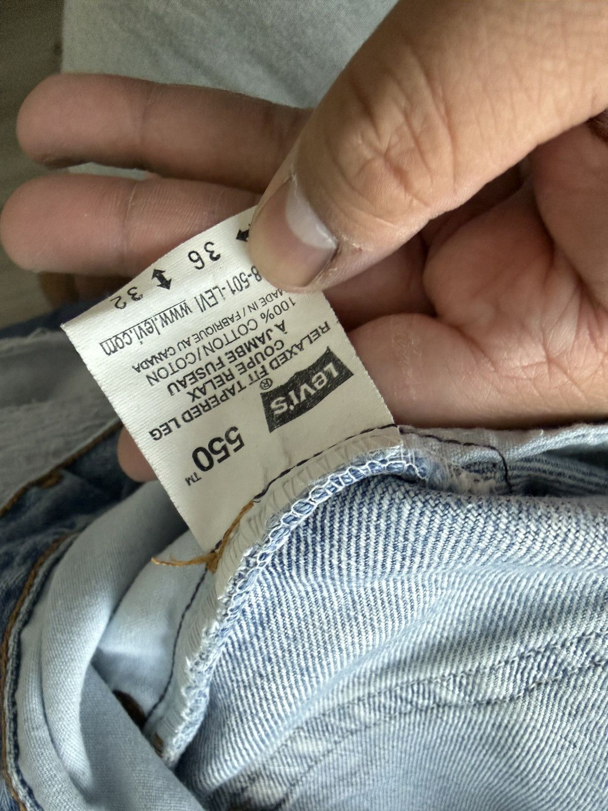 Levi's VINTAGE 90s LEVIS 550 MADE IN CANADA Size US 36 / EU 52 - 5 Thumbnail