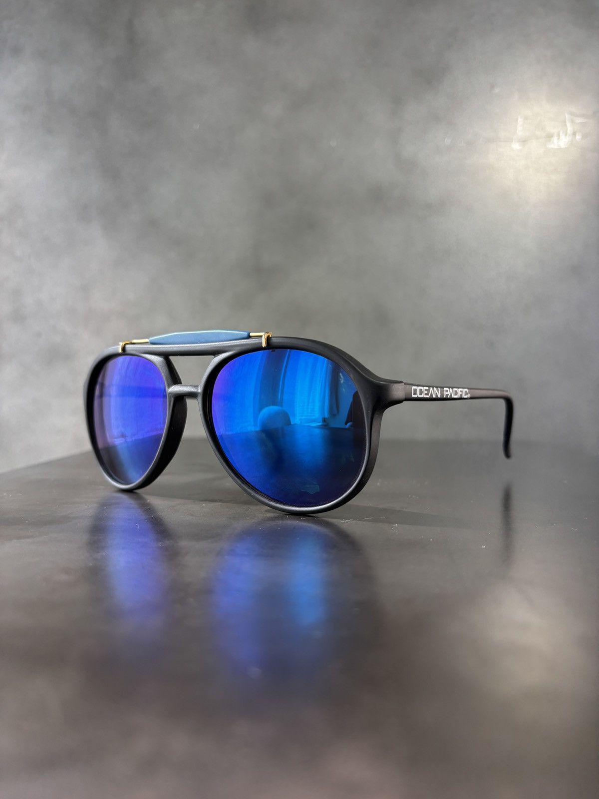Ocean Pacific × Vintage 1990s Ocean Pacific Sunglasses Vintage Aviators Shooters 90s Size ONE SIZE - 1 Thumbnail