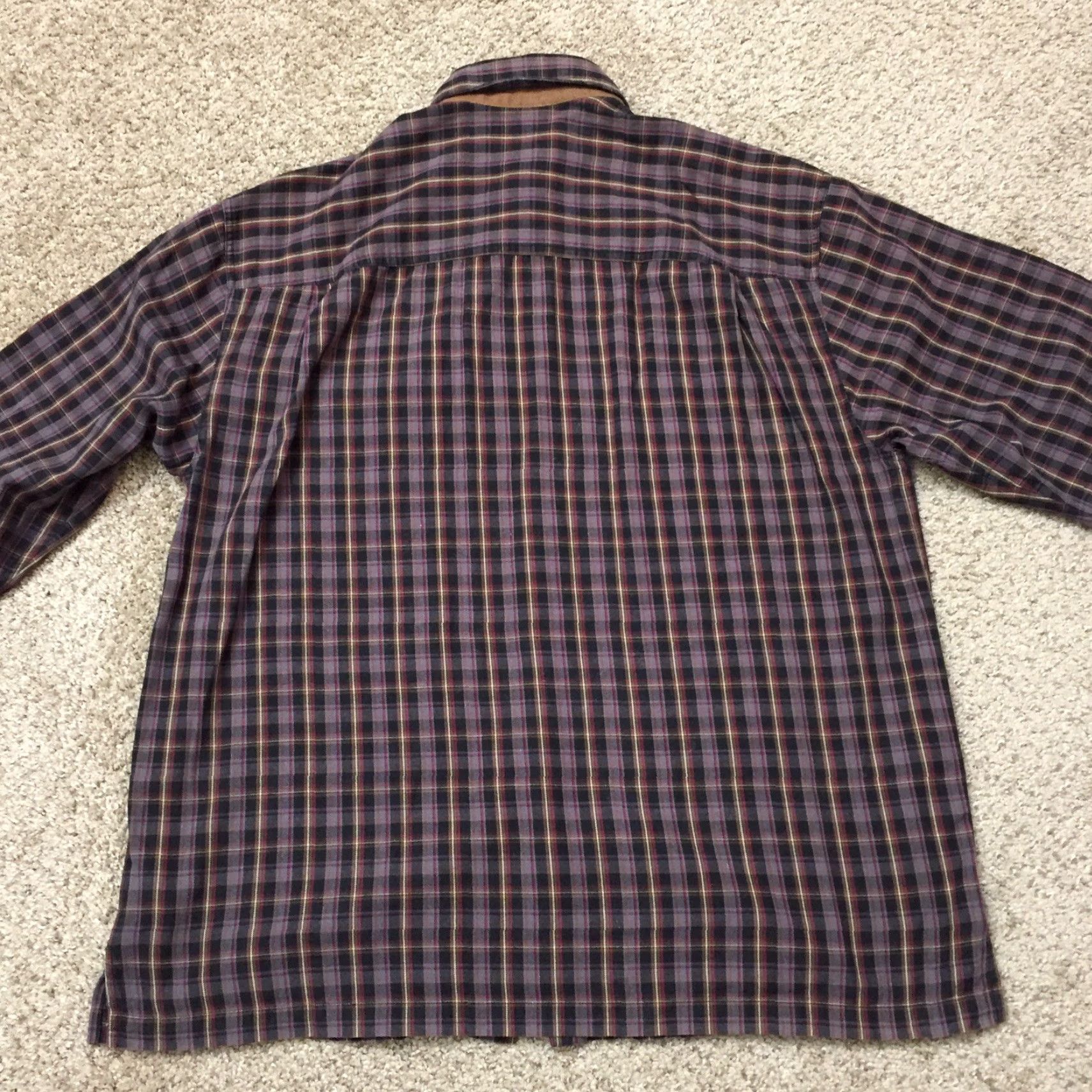 Vintage Caribbean Joe Shirt Mens Large Gray Black Red Plaid Long Sleeve Button-Up Shirt Size US L / EU 52-54 / 3 - 7 Thumbnail