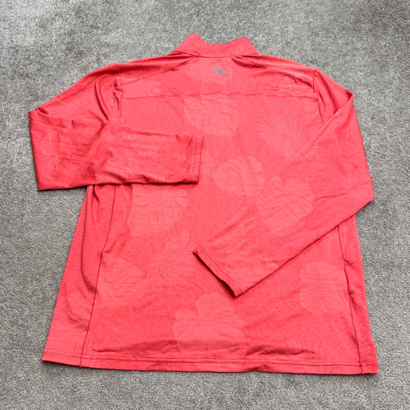 Tommy Bahama Tommy Bahama Islandzone Jacket Mens Medium Coral 1/4 Zip Pullover Golf Modern Athleisure Outdoor Sports Shirt Size US M / EU 48-50 / 2 - 2 Thumbnail
