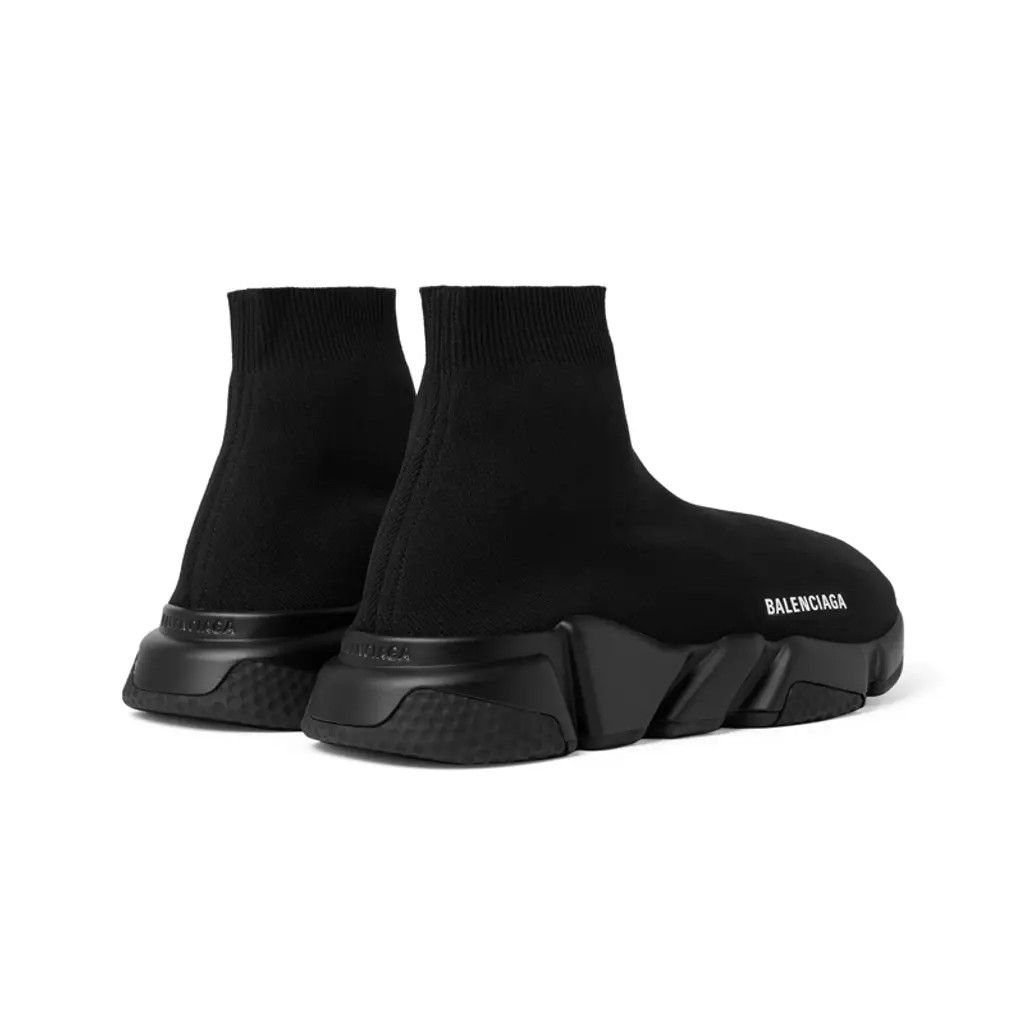 Balenciaga o1tr1nto0525 Speed Sneakers in Black Size US 6 / EU 39 - 4 Thumbnail