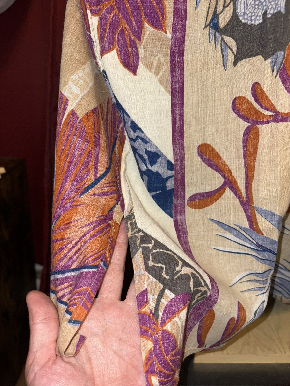 Vintage Vintage Hawaiian Shirt Floral Avant Gard Boho Button Down Size US M / EU 48-50 / 2 - 11 Thumbnail