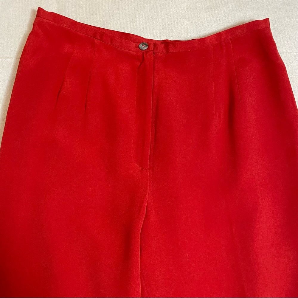 Other Charter Club 100% Silk Red Pants Size 14 Size 36" / US 14 / IT 50 - 4 Thumbnail