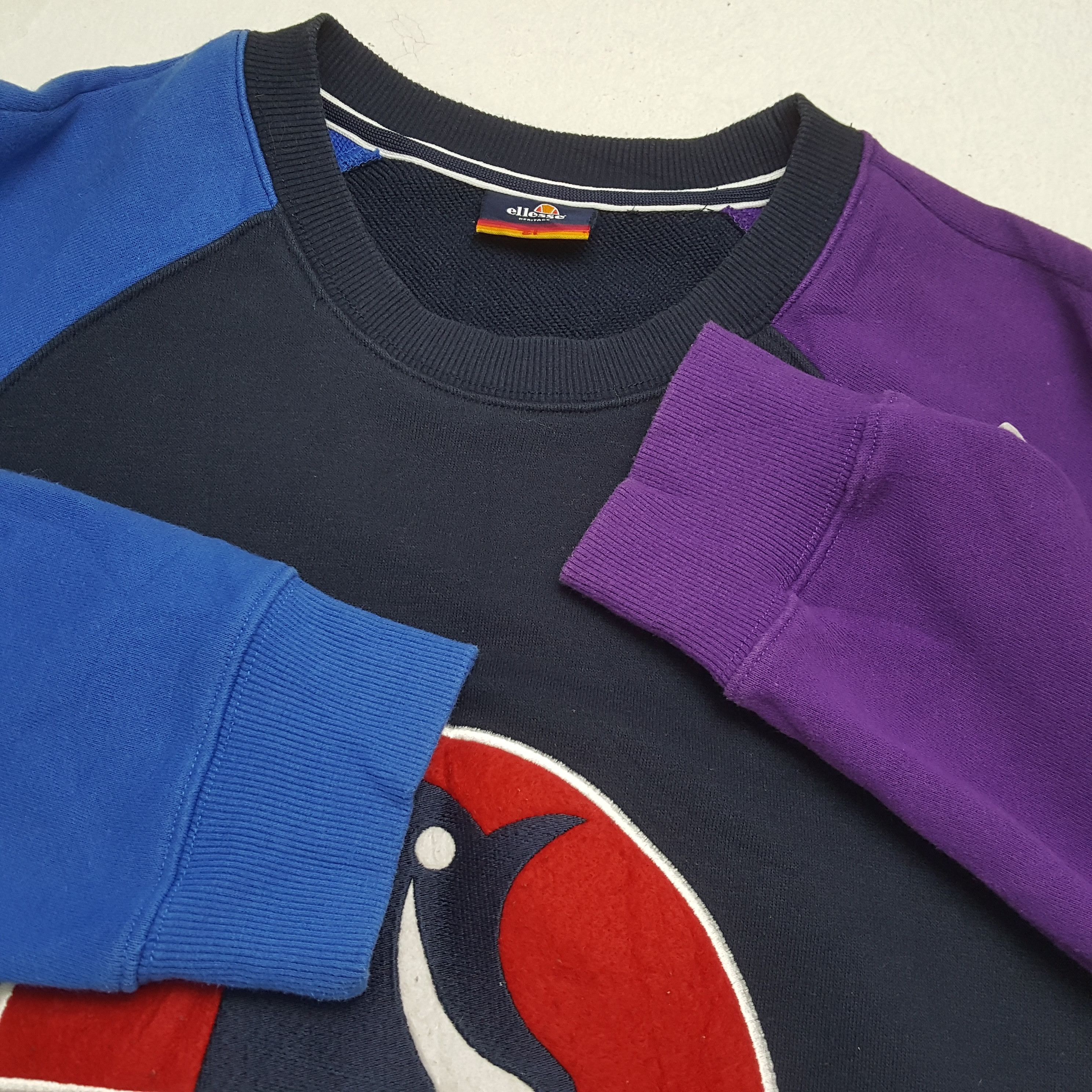Ellesse × Vintage ELLESSE Center Spellout Design Colourful Sweatshirt Size US L / EU 52-54 / 3 - 9 Thumbnail