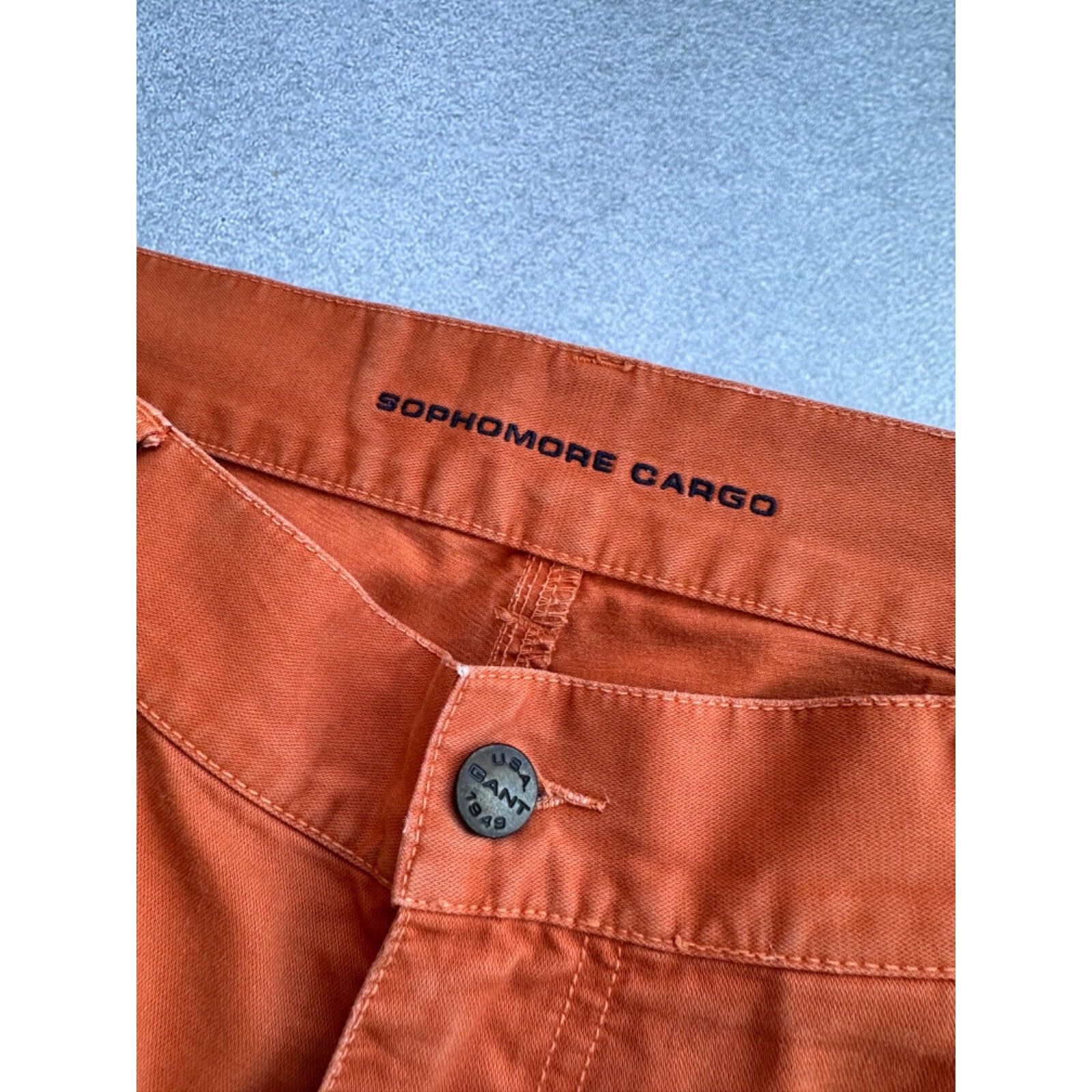 Gant VTG Gant Orange Distressed Sophomore Cargo Pants Size US 32 / EU 48 - 6 Thumbnail