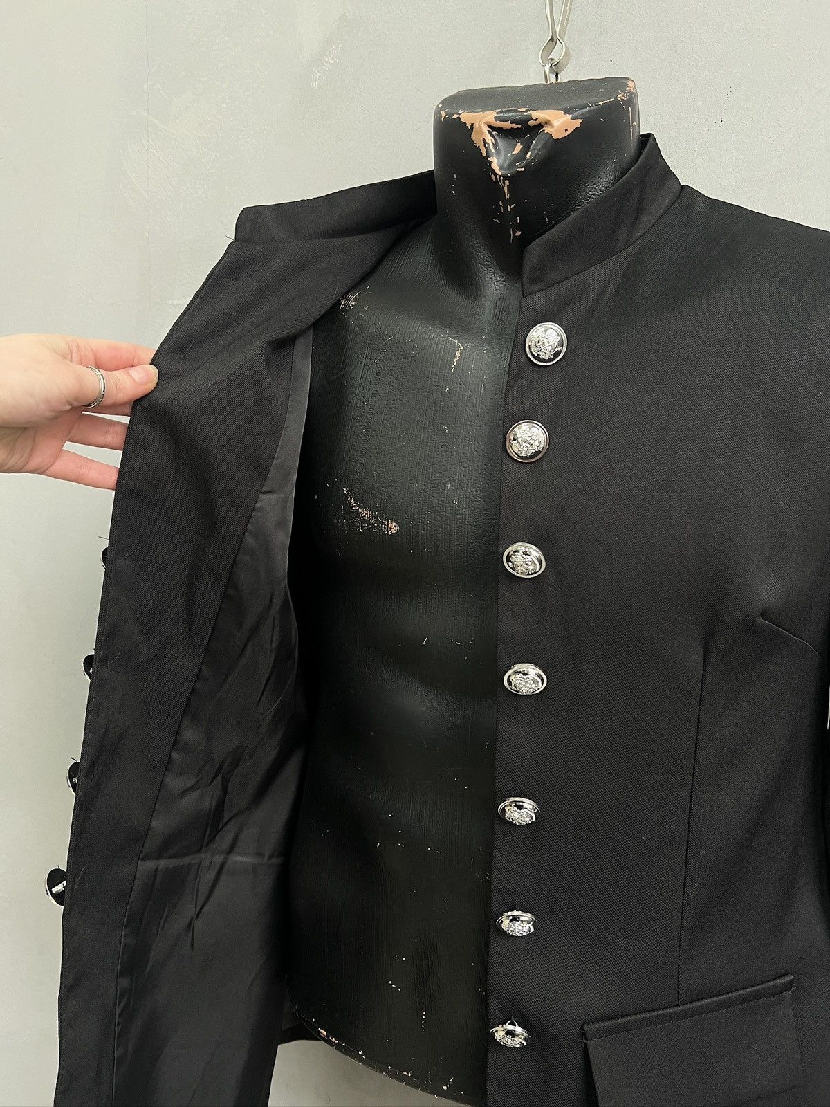 Other Black Gothic officer Jacket Buttons Balmain style napoleon Size US M / EU 48-50 / 2 - 5 Thumbnail