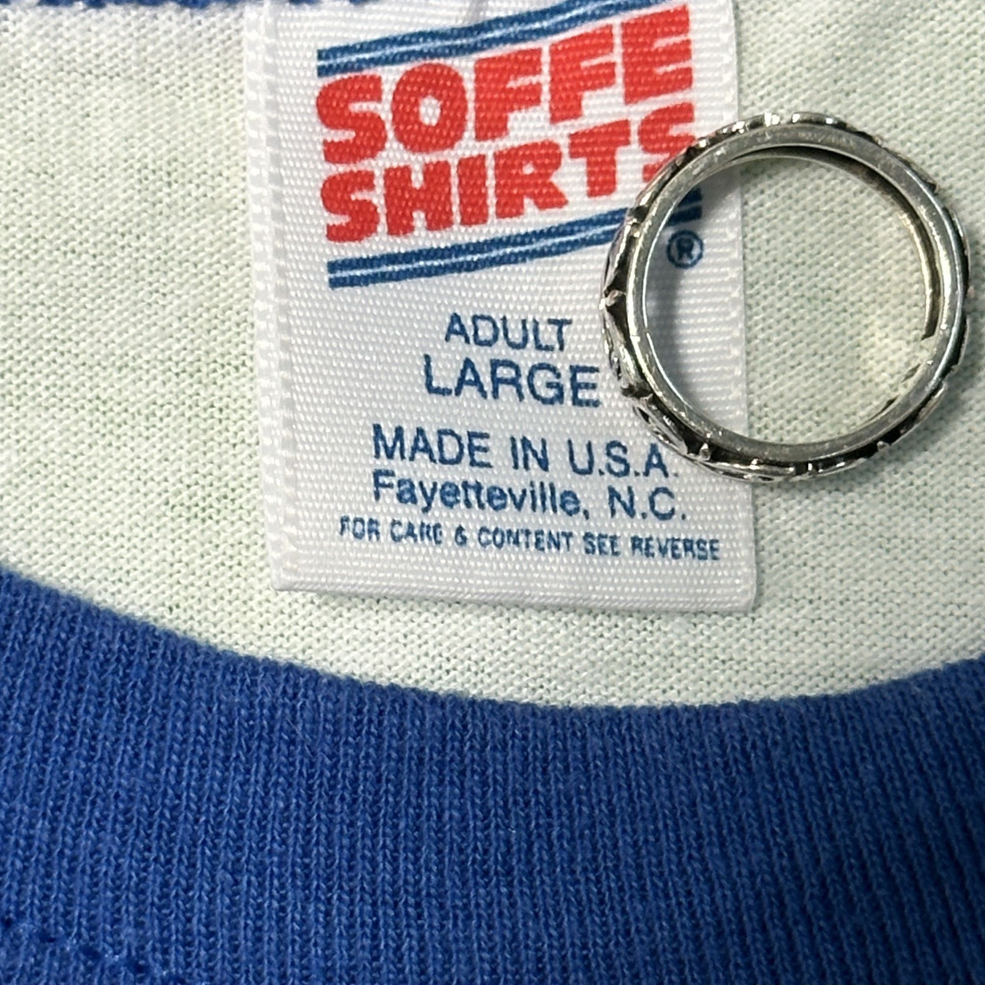 Soffe Vintage Beck Graphic Ringer T-Shirt Size Large Size US L / EU 52-54 / 3 - 3 Thumbnail