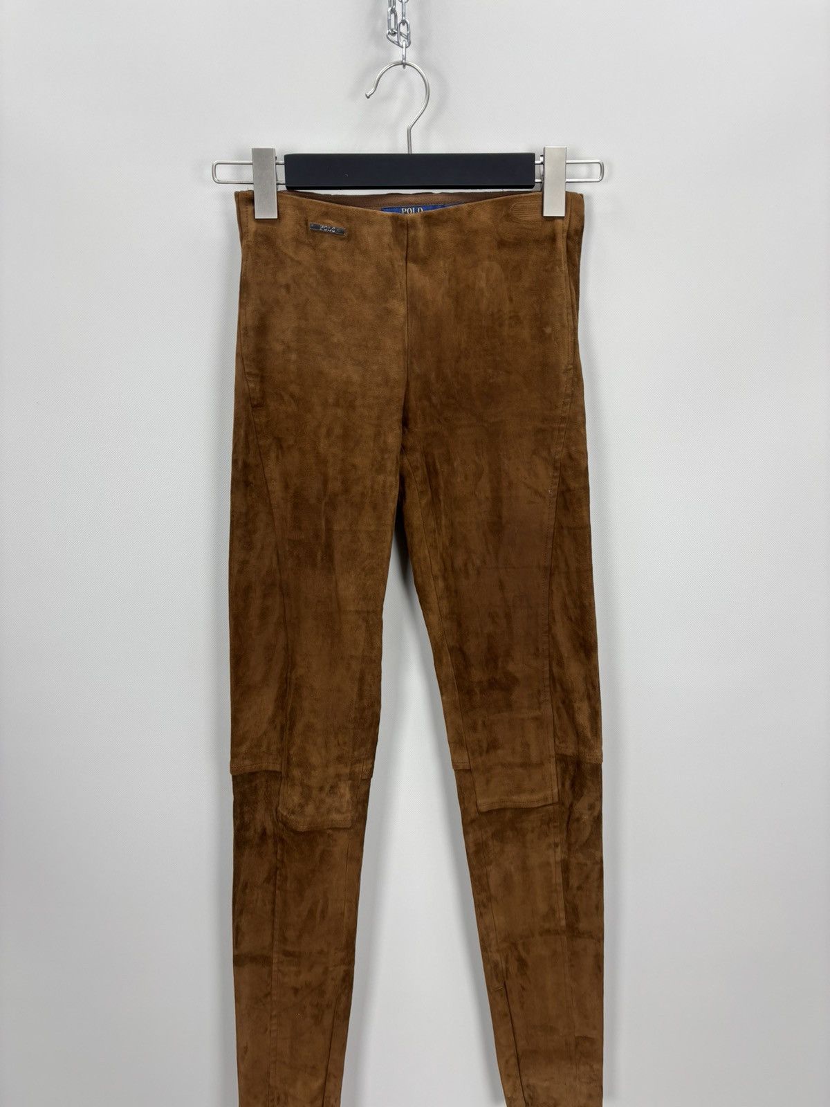 Polo Ralph Lauren Womens suede leggings Polo Ralph Lauren Size XS Color Brown Size 24" / US 00 / IT 34 - 2 Thumbnail