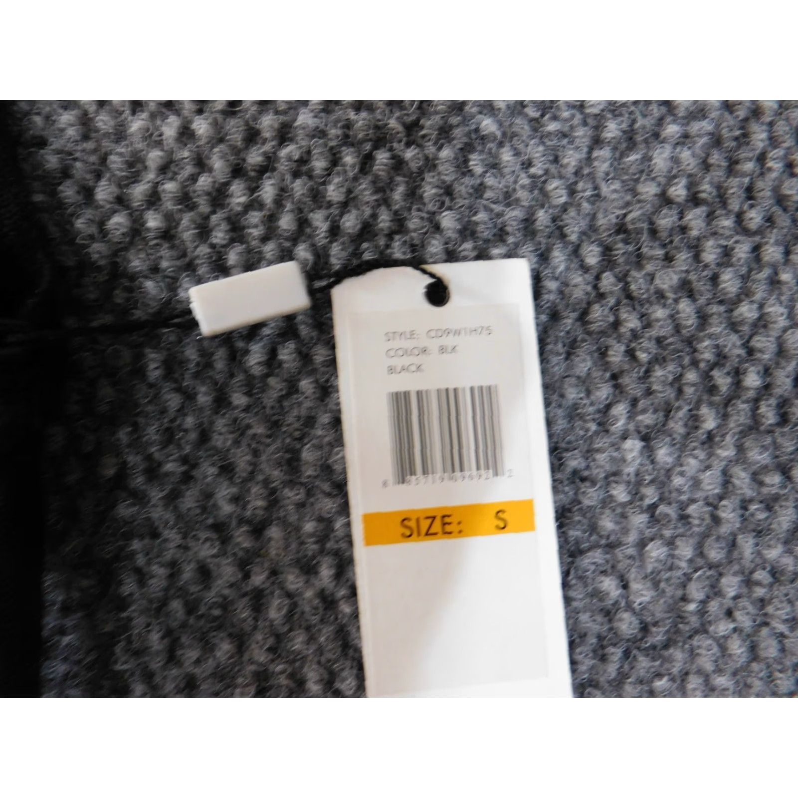Calvin Klein Calvin Klein Womens Dress S Midi Black A-Line Wool Knit Stretch Mock Neck Puff Sleeve Crochet Casual Summer Size S / US 4 / IT 40 - 3 Thumbnail