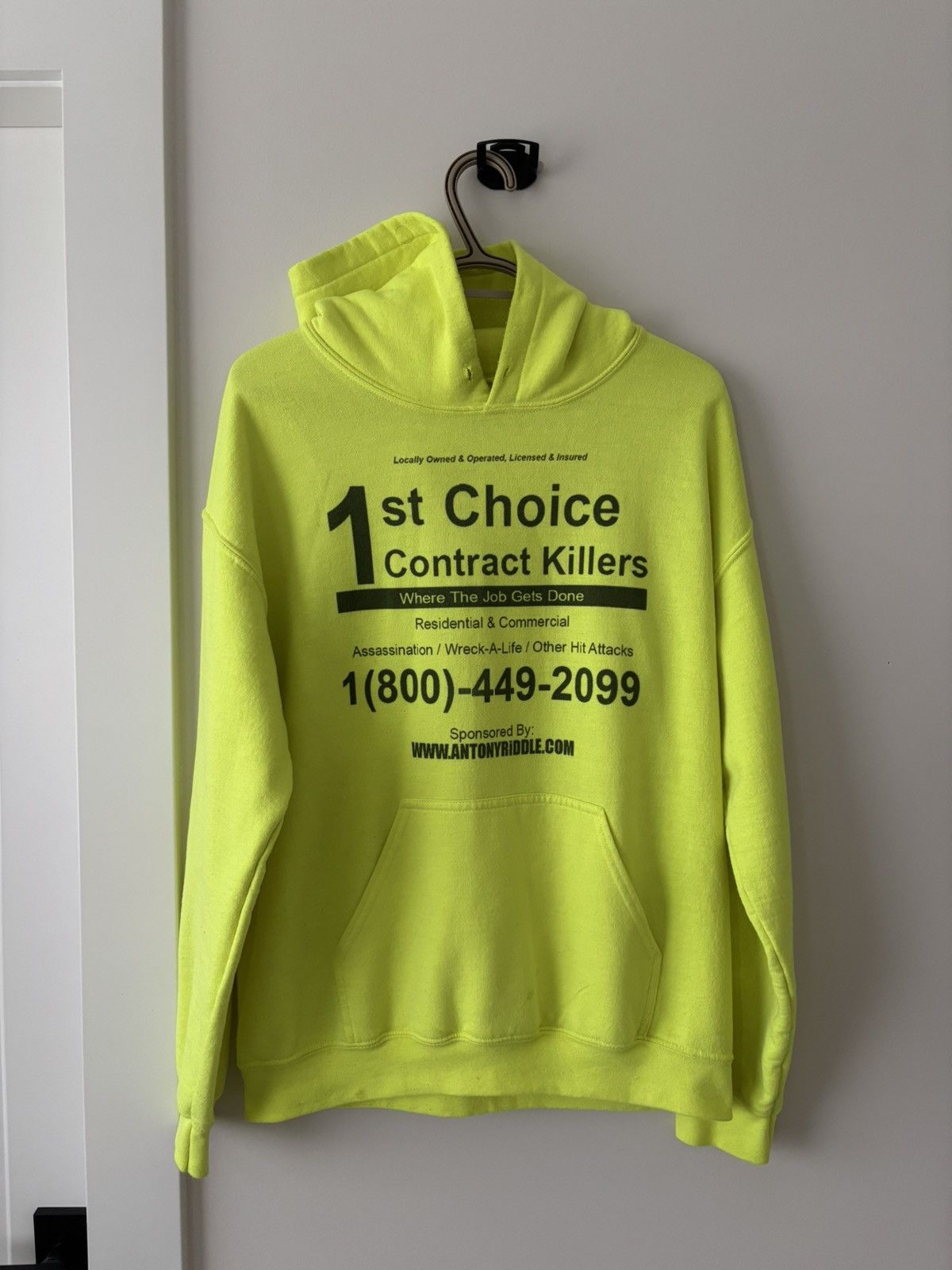 Antony Riddle Contract Killers Hoodie Size US M / EU 48-50 / 2 - 1 Thumbnail