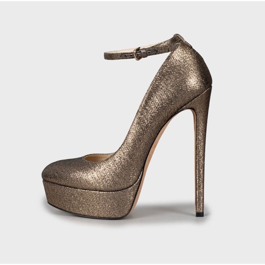 Jimmy Choo Jimmy Choo Gold Stiletto Heels - Size 40 Size US 10 / IT 40 - 1 Thumbnail