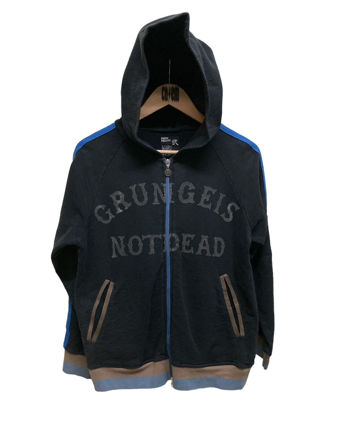 PPFM PPFM “Grunge Is Not Dead” Zipper Hoodie Size US M / EU 48-50 / 2 - 6 Thumbnail