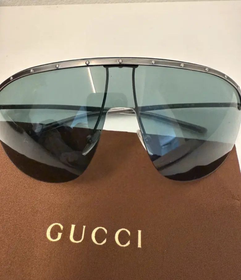 Gucci Gucci Sunglasses Logo Sport Ski Mask Shield Wide 90s EX0258 Size ONE SIZE - 3 Thumbnail