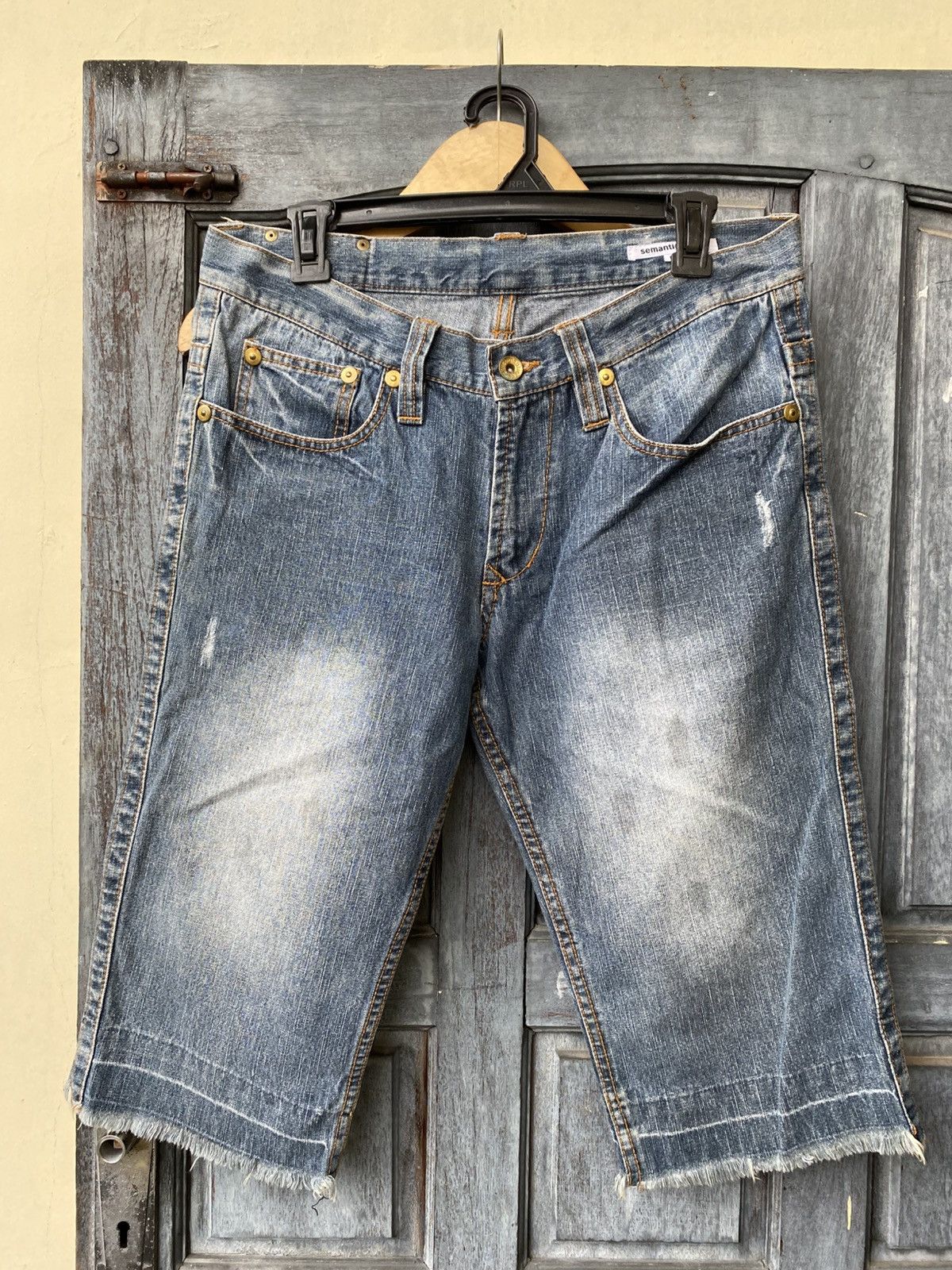 semanticdesign semanticdesign Short Jeans Denim Japanese Distressed Vintage Size US 30 / EU 46 - 1 Thumbnail