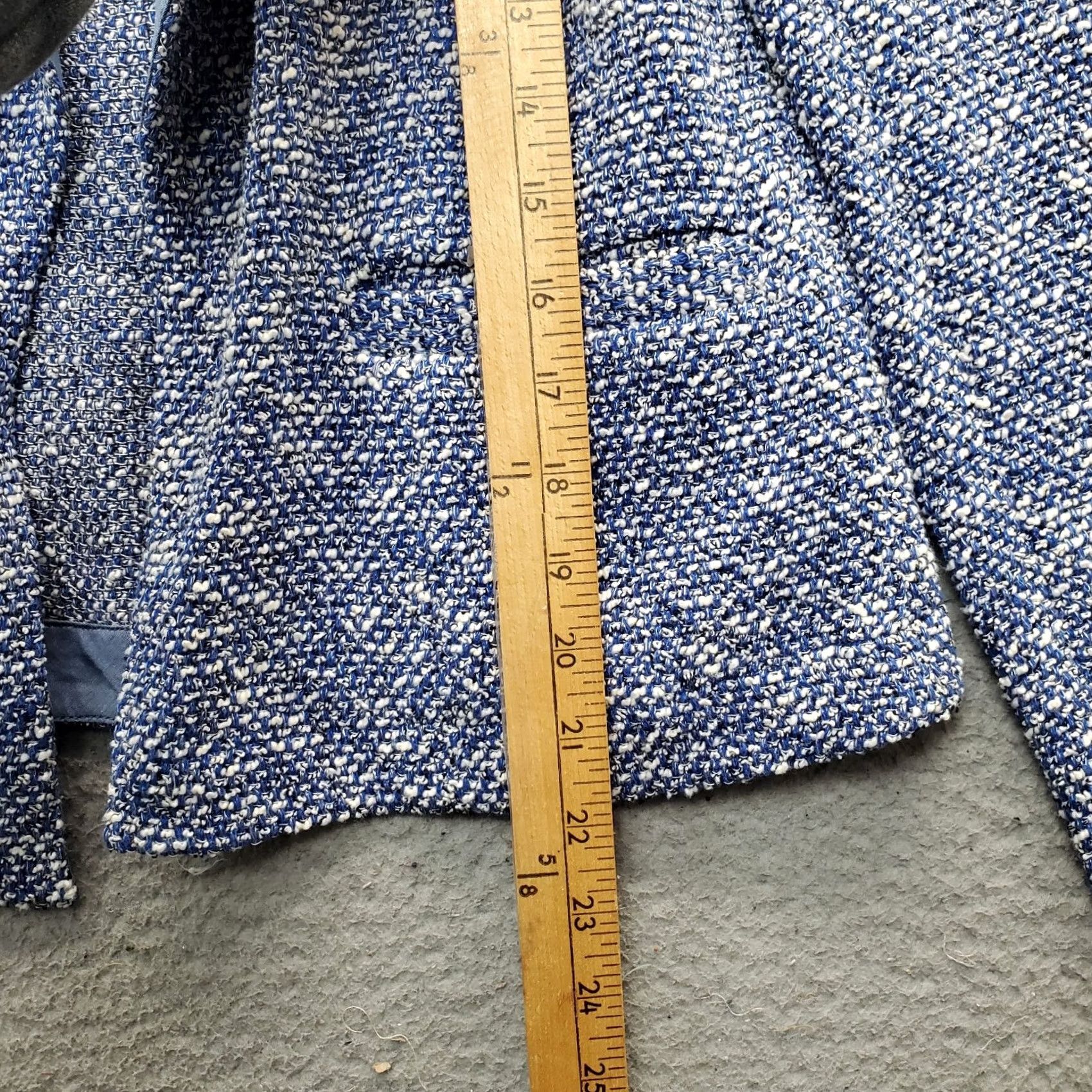 Talbots Talbots Blazer Jacket Women XS Multi Textured Tweed Long Sleeve Open Drape Front: Womens Size XS Size XS / US 0-2 / IT 36-38 - 5 Thumbnail