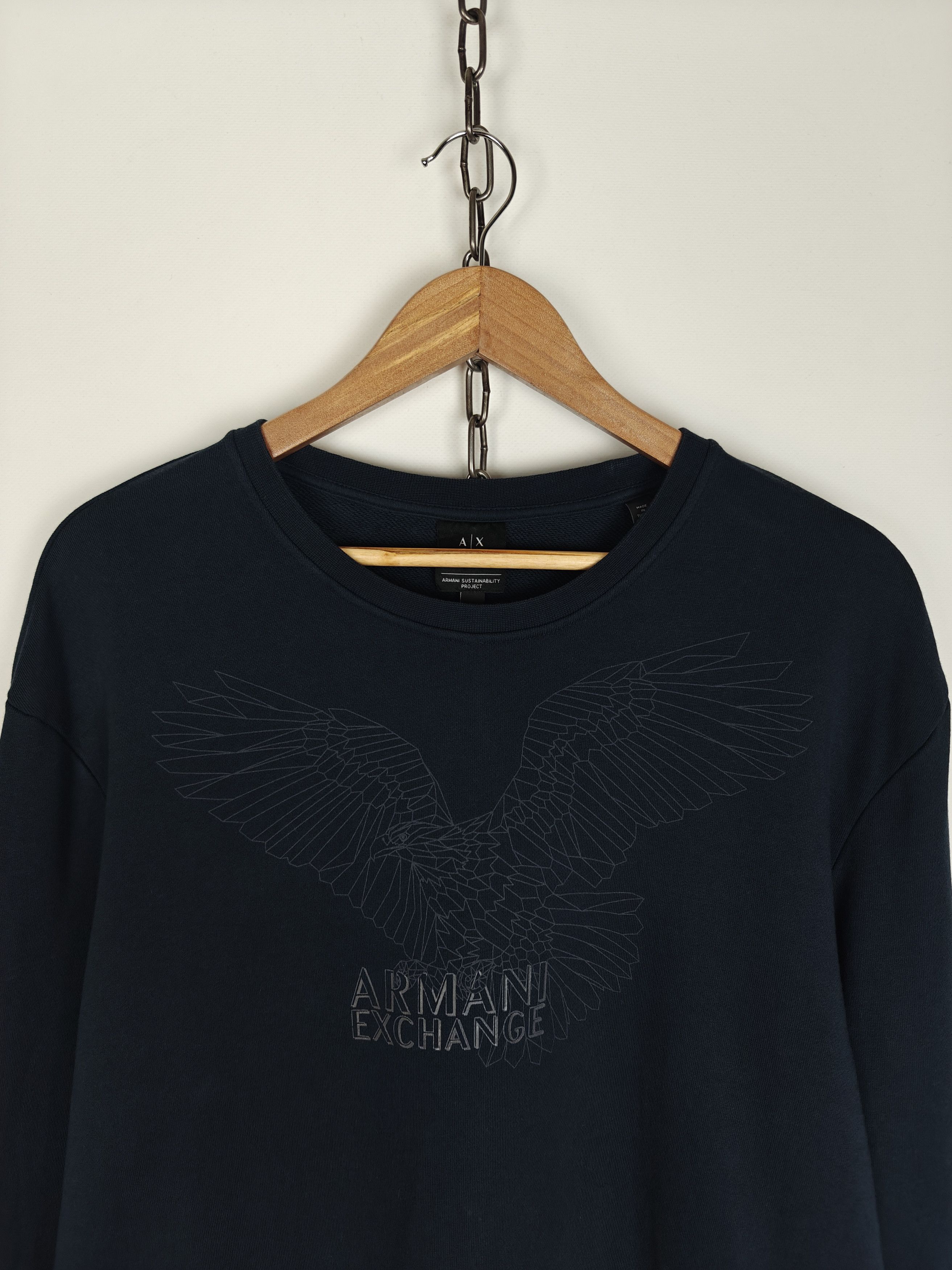 Armani Armani Exchange Sweatshirt Center Eagle Logo Crewneck size L Size US L / EU 52-54 / 3 - 2 Thumbnail