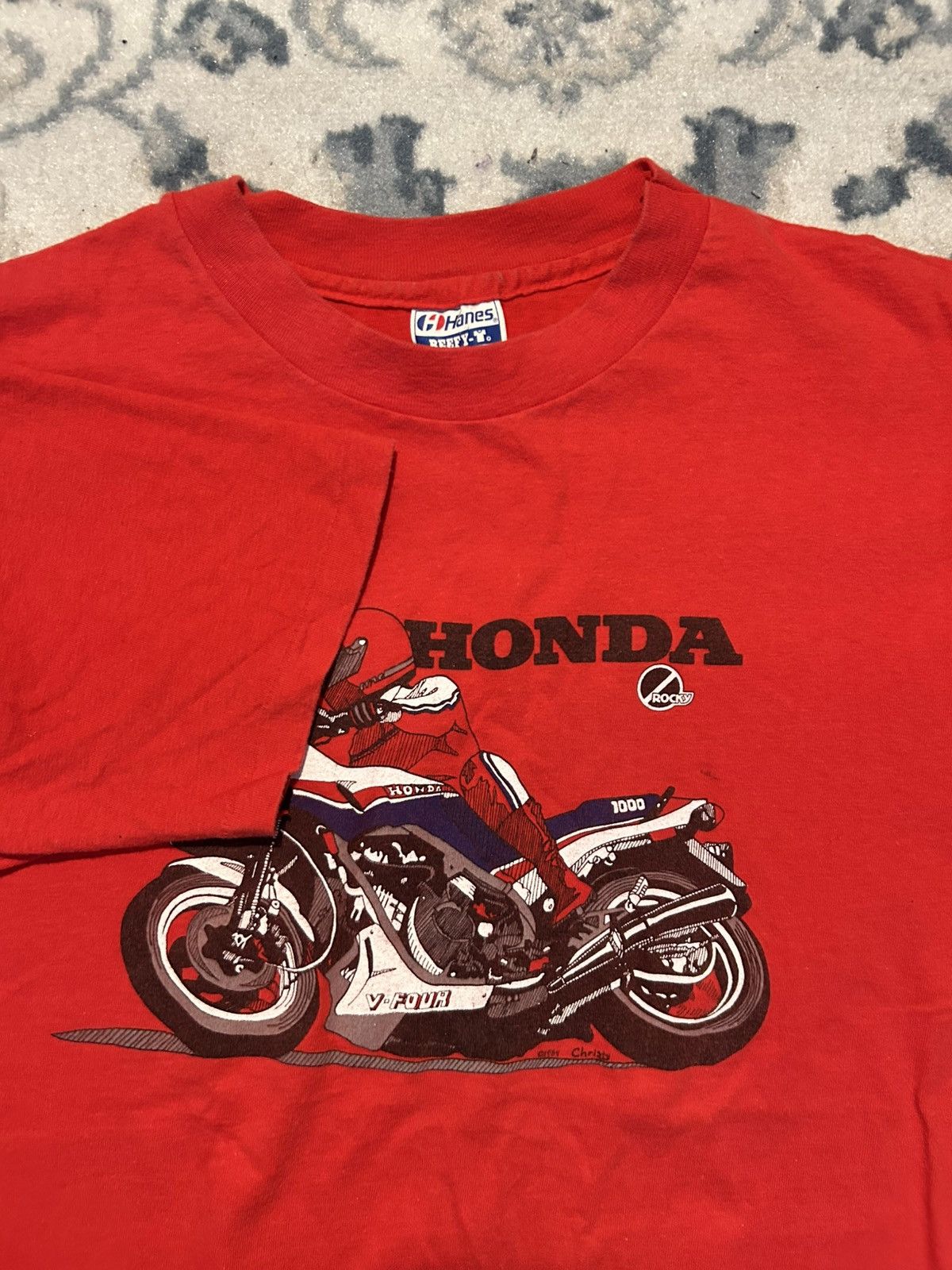 Vintage Vintage 1984 Honda Motorcycle Red size medium Size US M / EU 48-50 / 2 - 2 Thumbnail