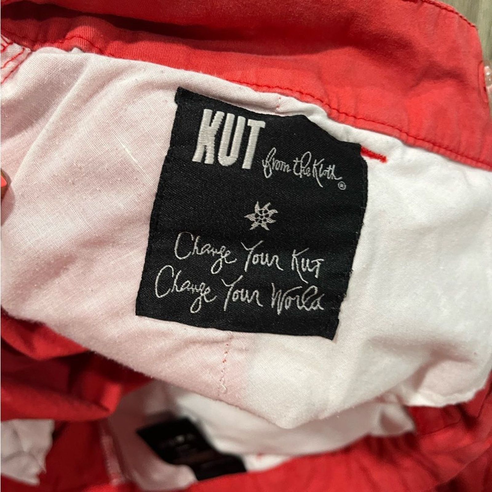Vintage KUT from the Kloth Womens Pants Straight Leg Stretch Size 8 Size 30" / US 8 / IT 44 - 8 Thumbnail