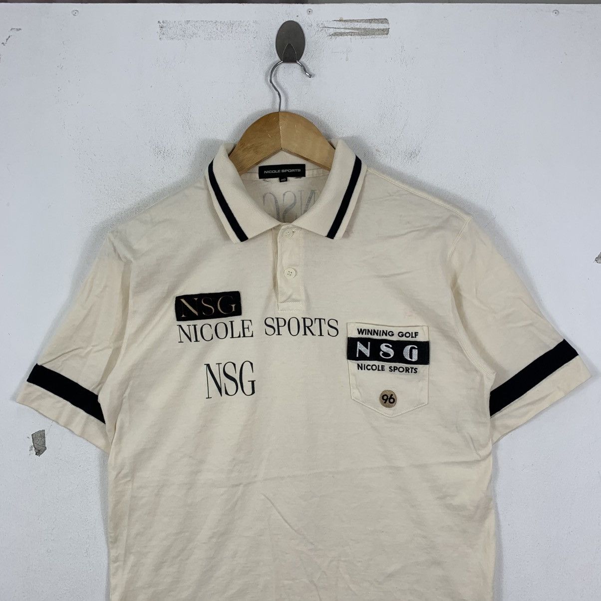 Japanese Brand NSG NICOLE SPORTS Golf Embroidered Japan Polo Collar Tshirt Size US S / EU 44-46 / 1 - 3 Thumbnail