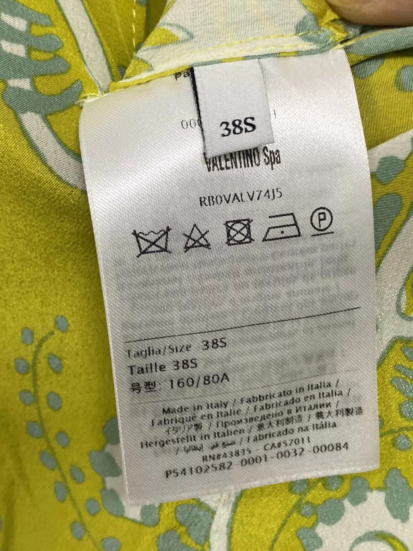 Valentino Valentino Runway Silk Floral Dress 38S 99 New Size XS / US 0-2 / IT 36-38 - 5 Thumbnail