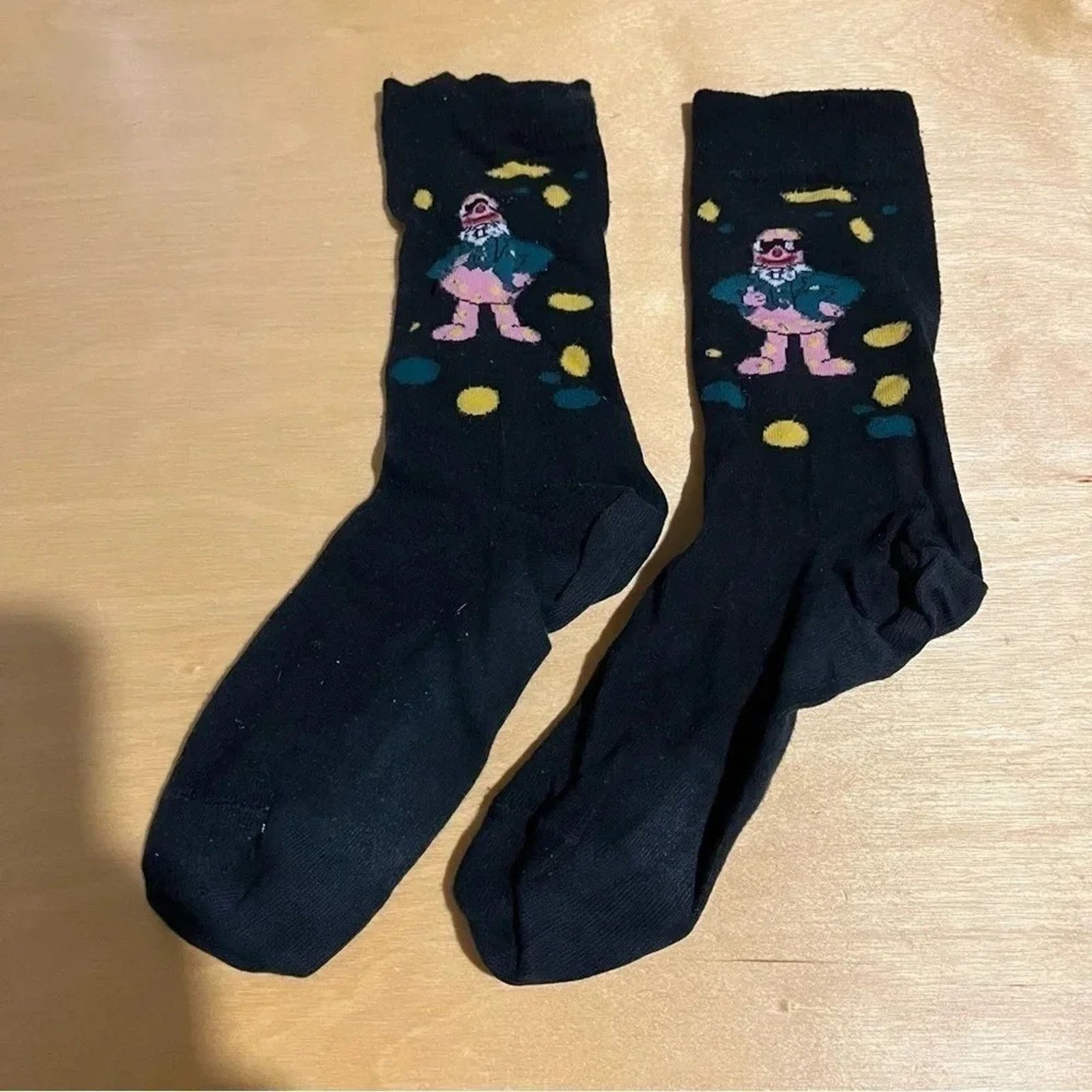 Other Mr. Blobby 1992 Black Socks Mens One Size Size 26 - 1 Thumbnail