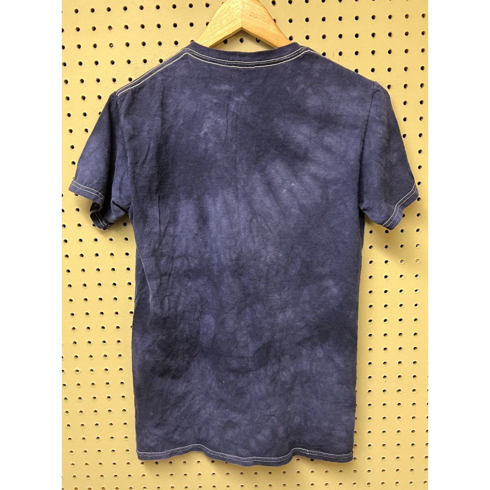 Vintage Creepy Clown Face Blue Short Sleeve T-shirt Horror Medium Crew Neck Mens M Cotton Slim Halloween Tie Dye Size US M / EU 48-50 / 2 - 2 Thumbnail