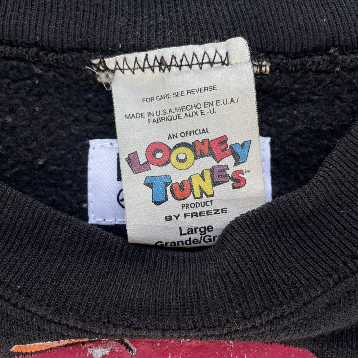 Warner Bros Vintage 1995 Looney Tunes Tweety Bird Crewneck Sweatshirt Size L / US 10 / IT 46 - 3 Thumbnail