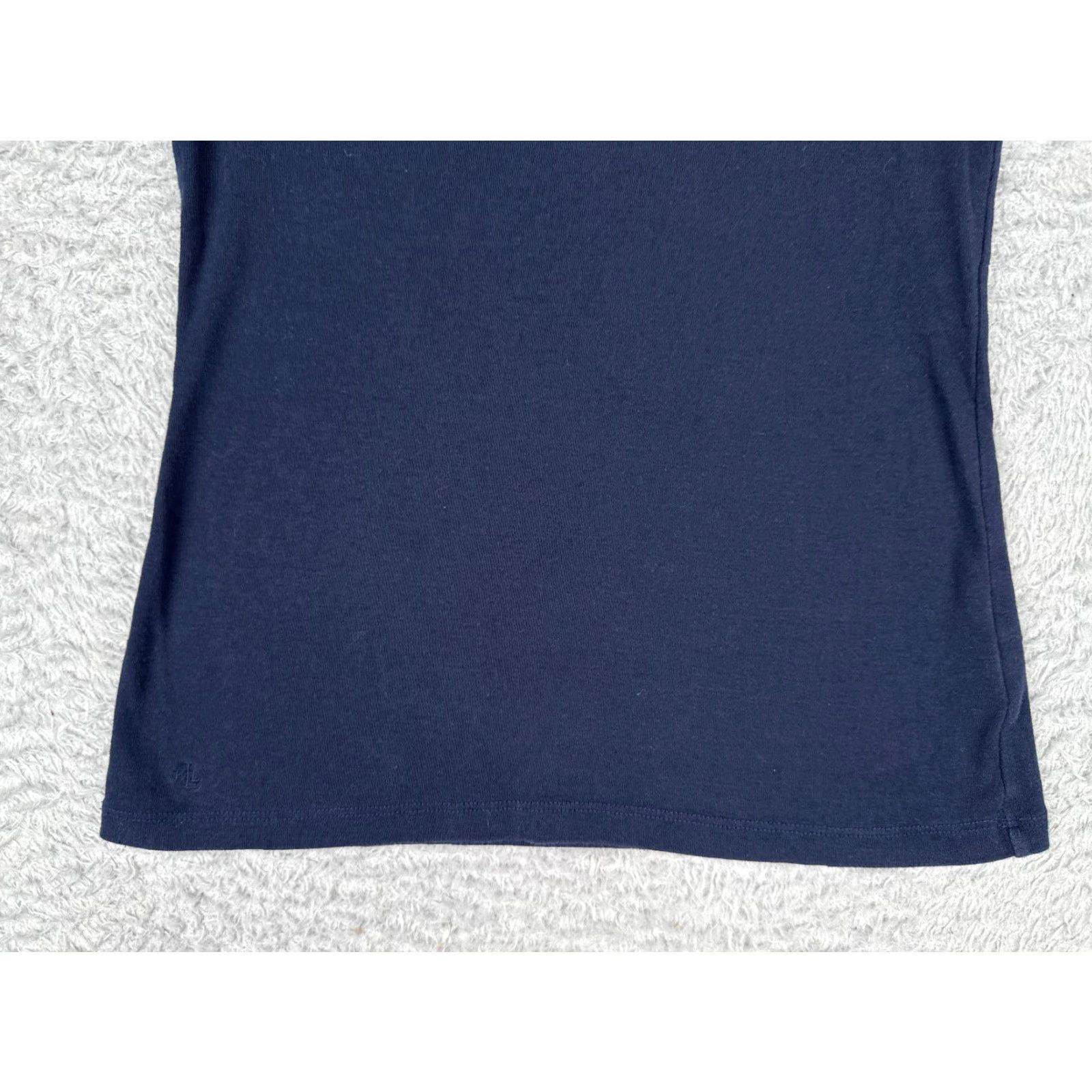Ralph Lauren Lauren Ralph Lauren Shirt Juniors Medium Blue Cotton Short Sleeve Round Nec READ Size M / US 6-8 / IT 42-44 - 5 Thumbnail
