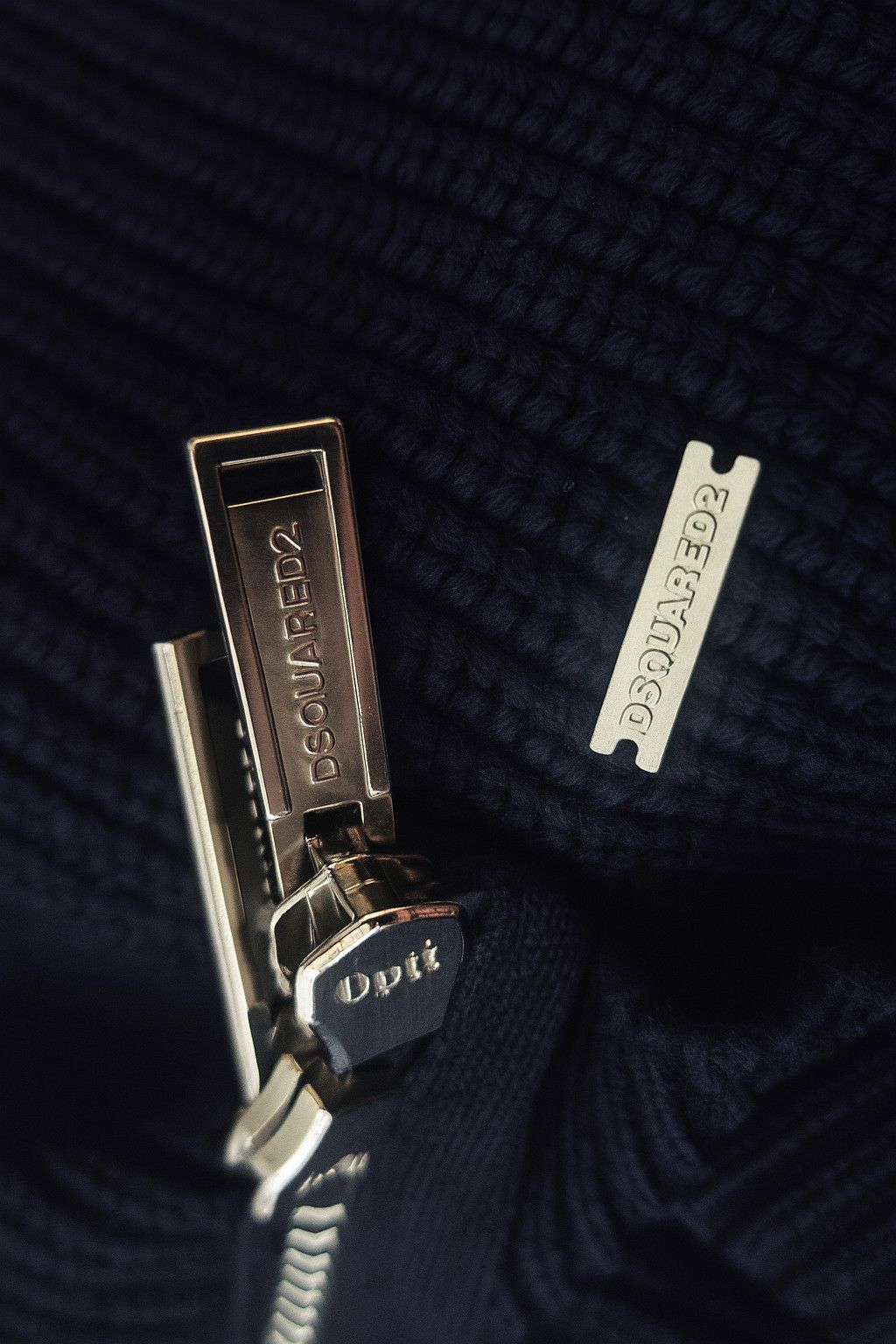 Dsquared2 DSQUARED2 Colorblock Ribbed Full-Zip Knit Sweater Size US M / EU 48-50 / 2 - 3 Thumbnail