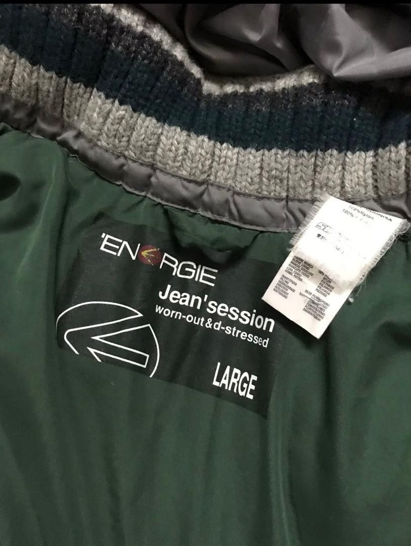 Energie × Japanese Brand Japanese Energie Down Hoodie Zipper Jacket Size L / US 10 / IT 46 - 12 Thumbnail