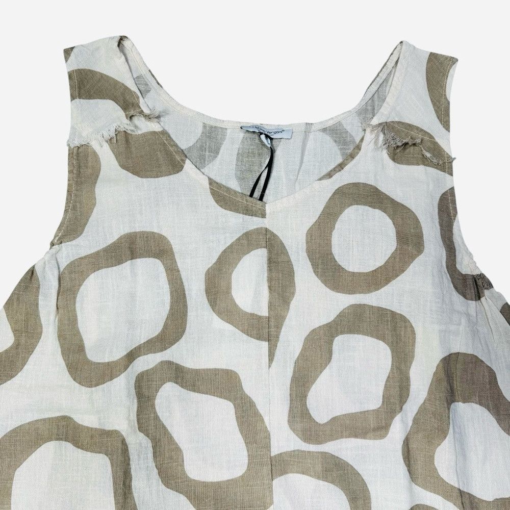 Other NWT New Cristina Vergani Made In Italy Linen Blend Dress Wi Size XL / US 12-14 / IT 48-50 - 4 Thumbnail