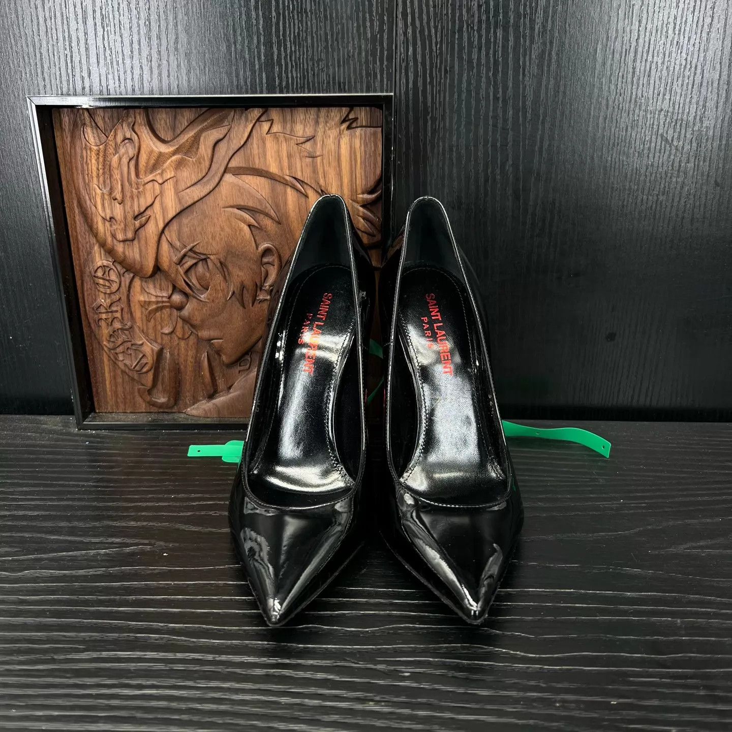 Yves Saint Laurent YSL Opyum Pumps Black Red 36.5 Worn Once Size US 6 / IT 36 - 2 Thumbnail