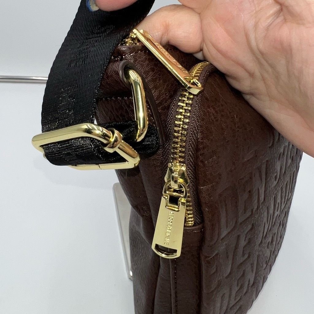 Steve Madden Steve Madden Faux Leather Crossbody Signature Bag with Guita Size ONE SIZE - 5 Thumbnail