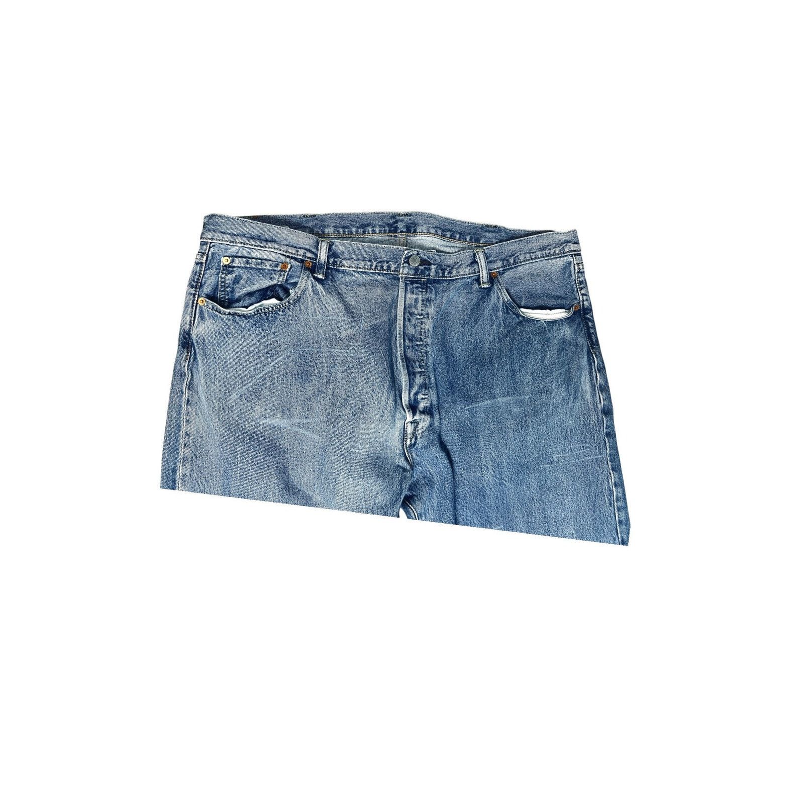 Levi's Levi’s 501 Original Straight Jeans 44x32 Medium Wash Denim Size US 44 / EU 60 - 4 Thumbnail
