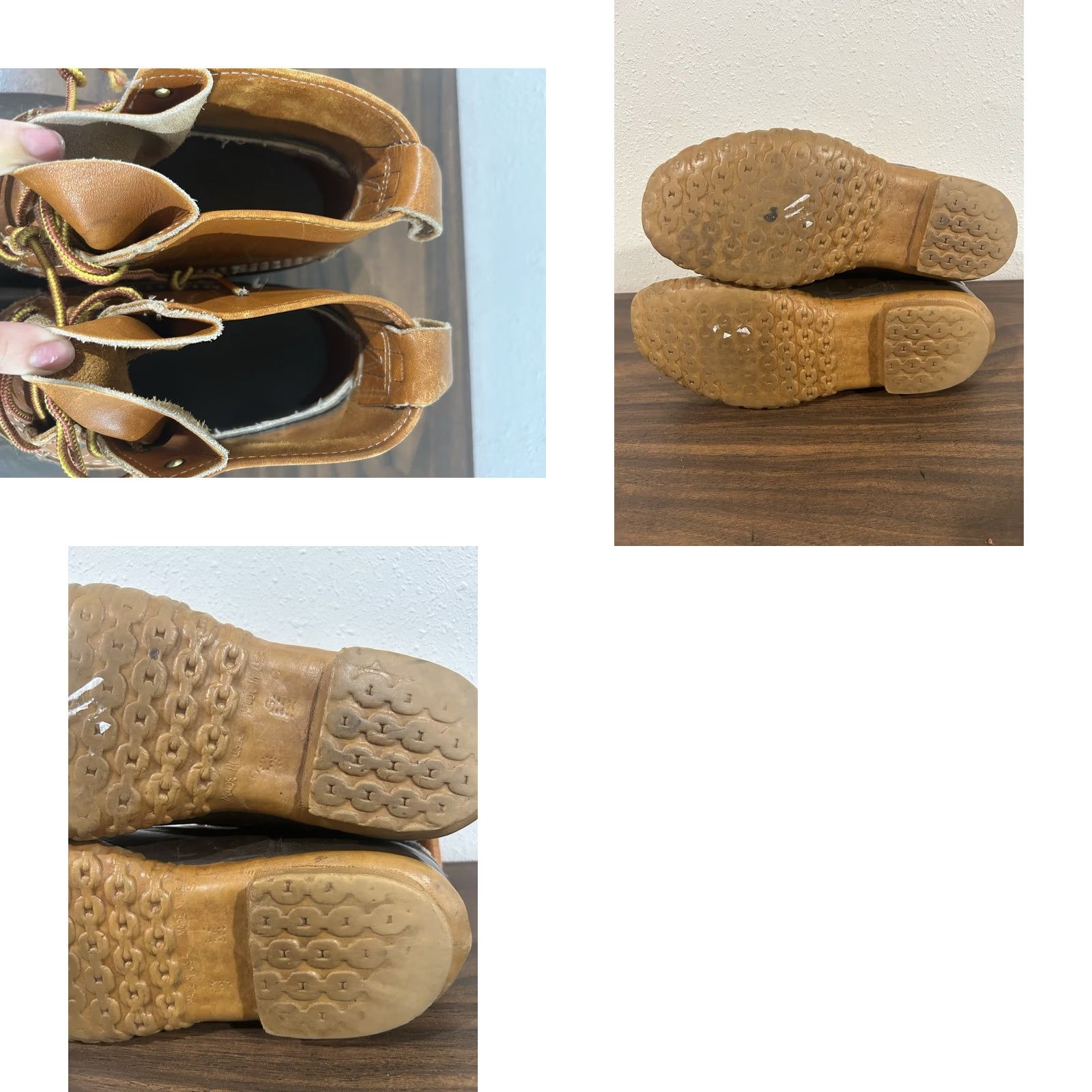 Vintage VINTAGE L.L. Bean Boots 6 Inch Original Men's Size 9M Tan Brown Leather Made In USA Size US 9 / EU 42 - 8 Thumbnail