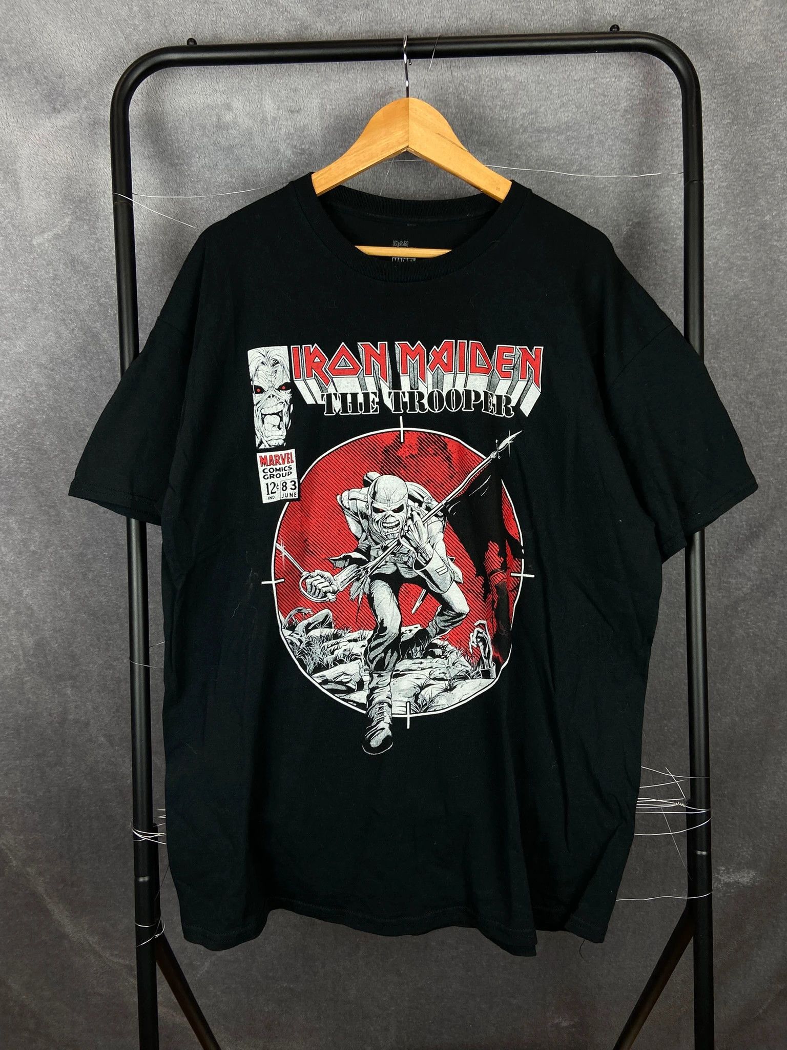 Iron Maiden Iron Maiden The Trooper Band Tee XL – Black Vintage Rock Size US XL / EU 56 / 4 - 1 Thumbnail