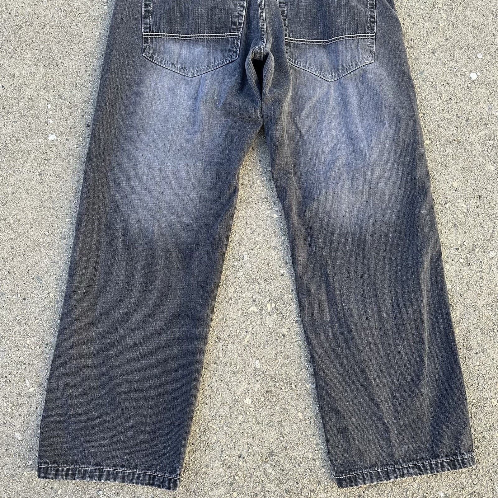 Southpole × Vintage Vintage Y2K Southpole Faded Black Baggy Denim Jeans 38x32 Size US 38 / EU 54 - 6 Thumbnail