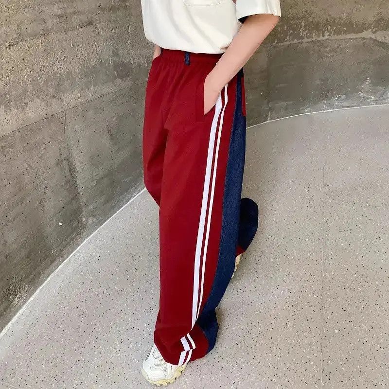 Japanese Brand Outdoor retro fashion side striped colorblock track pants Size US 30 / EU 46 - 2 Thumbnail